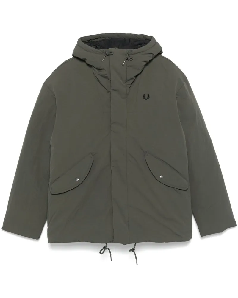 Fred Perry Gefütterte Jacke mit Reißverschluss - Grün Grün