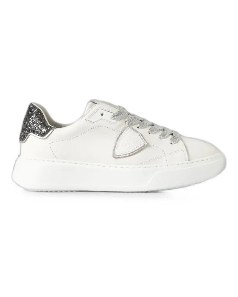 Philippe Model Temple glitter-detail sneakers - Weiß Weiß