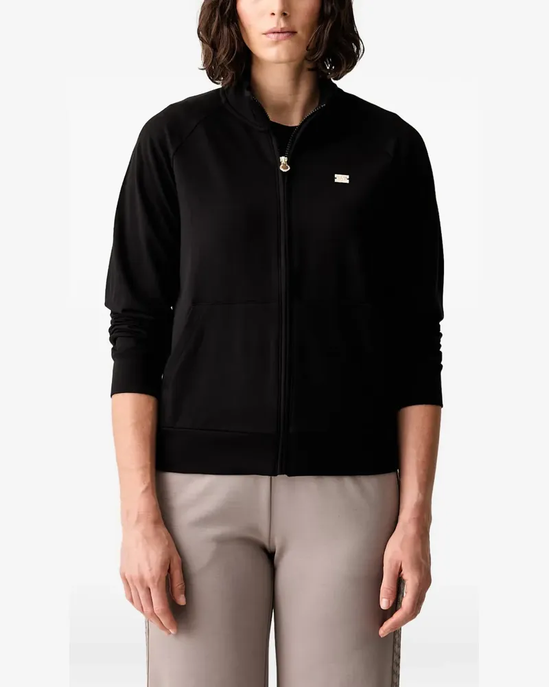 EA7 Jacke mit Logo-Schild - Schwarz Schwarz