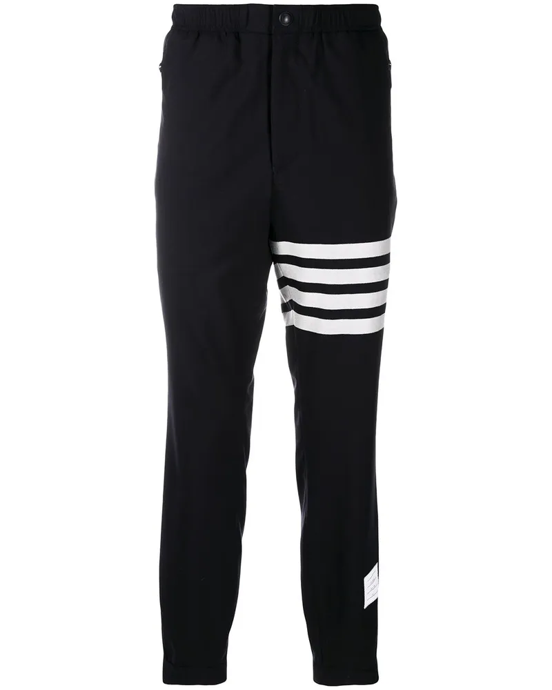 Thom Browne Elegante Jogginghose mit Streifen Blau