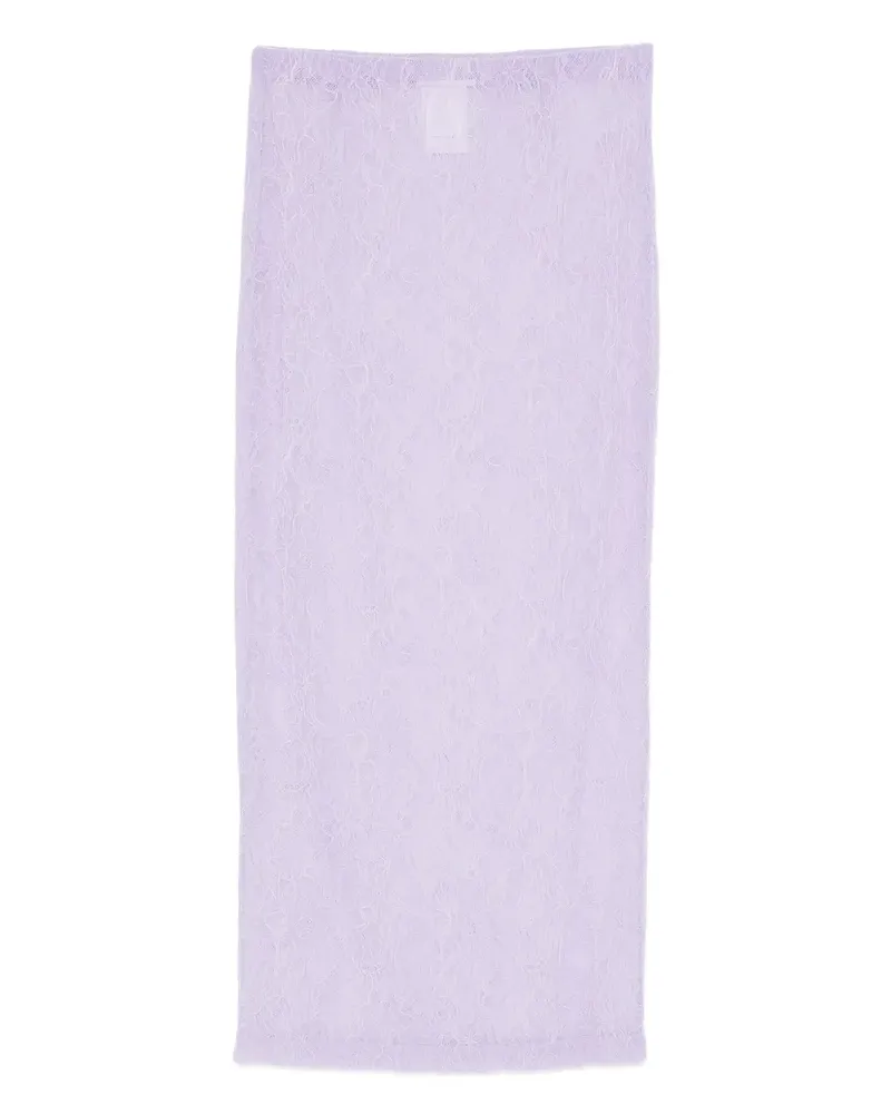 WARDROBE.NYC lace tube midi skirt - Violett Violett