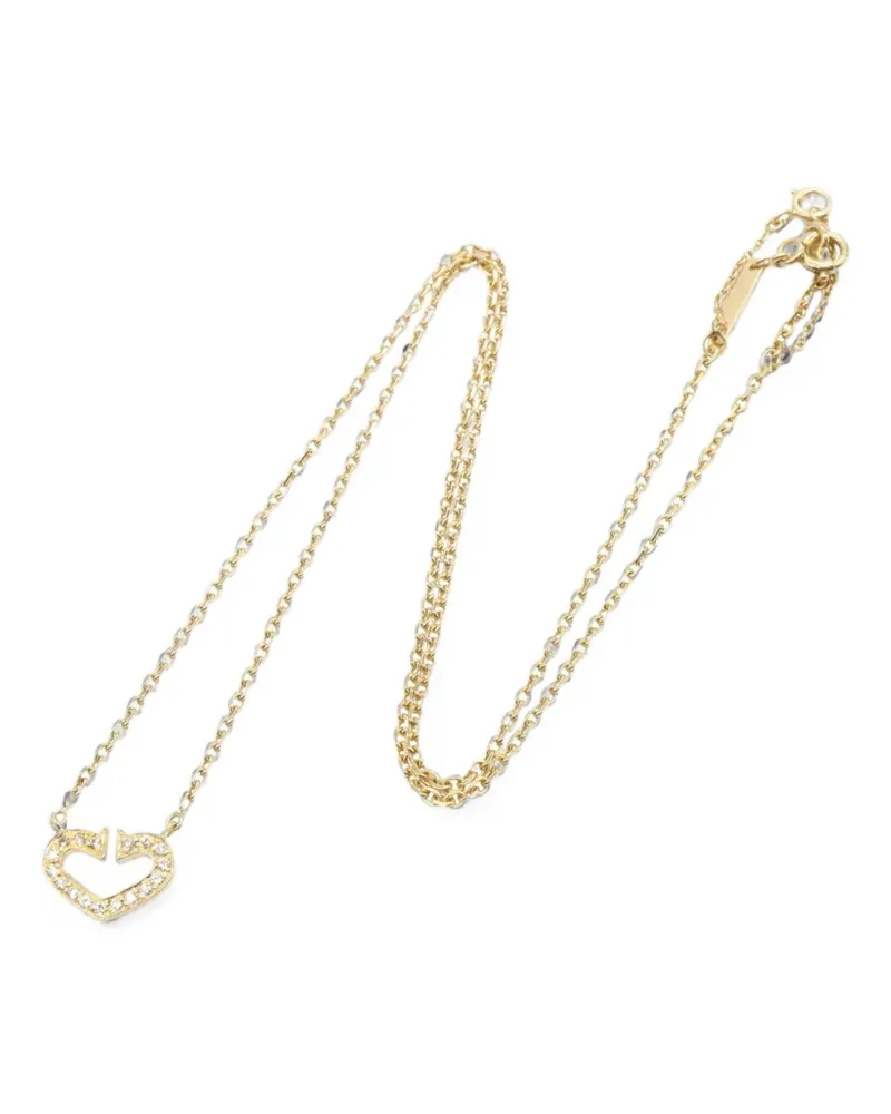 Cartier 2010s C Heart diamond necklace - Gold Gold