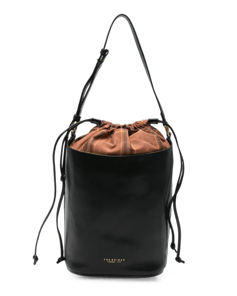 The Bridge Beuteltasche mit Logo-Print - Schwarz Schwarz