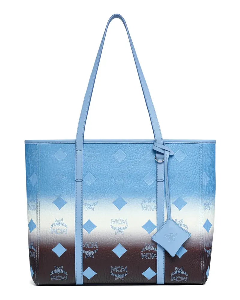 MCM Schultertasche mit Reißverschluss - Blau Blau