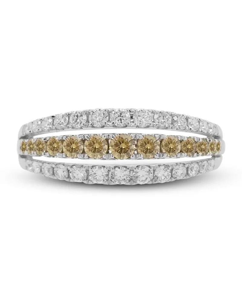 HYT Jewelry 18kt Weißgoldring mit Diamanten - Silber Silber