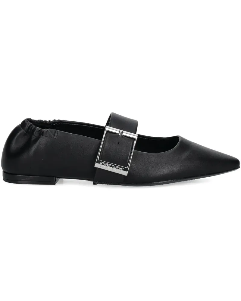 DKNY buckle-strap ballet flats - Schwarz Schwarz