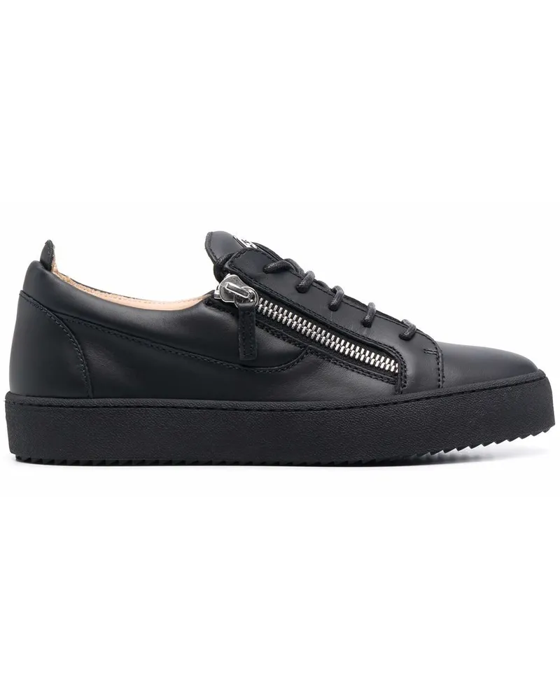 Giuseppe Zanotti Frankie Sneakers mit Reißverschluss - Schwarz Schwarz