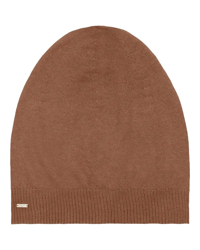Yves Saint Laurent ribbed beanie hat - Braun Braun