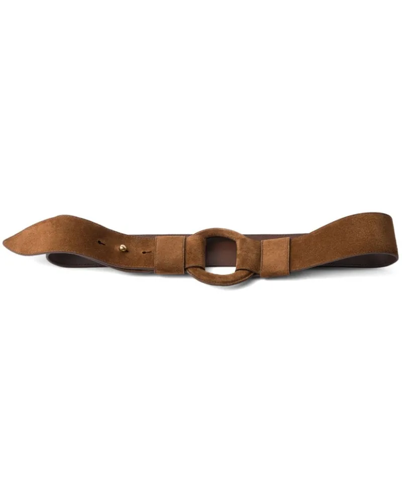 Prada Gürtel aus Wildleder - Braun Braun