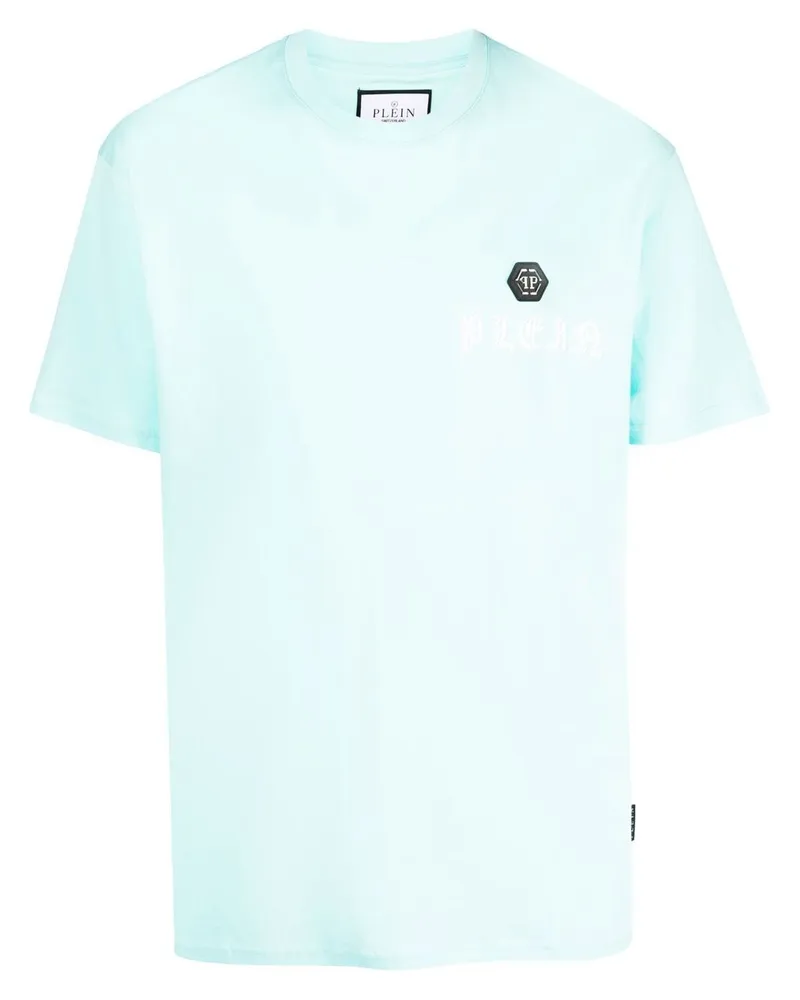 Philipp Plein T-Shirt mit Logo-Print - Blau Blau