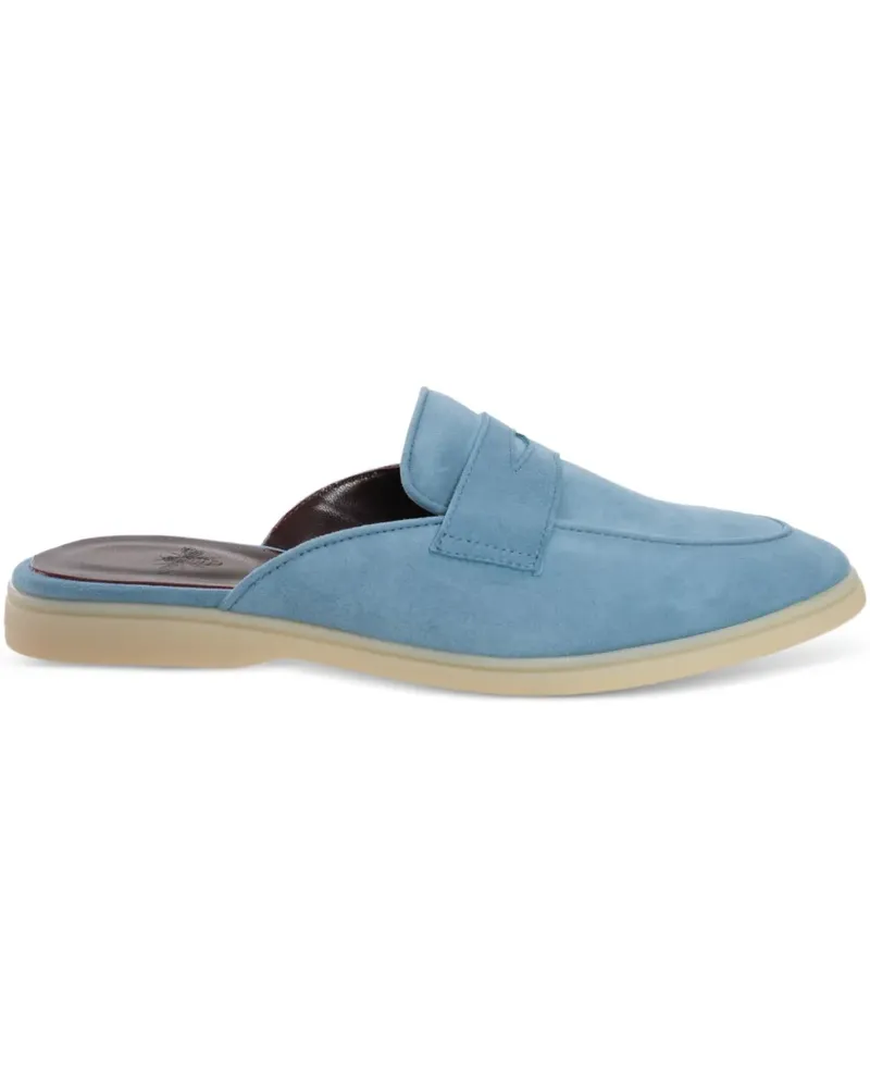 Bougeotte Mules aus Wildleder - Blau Blau