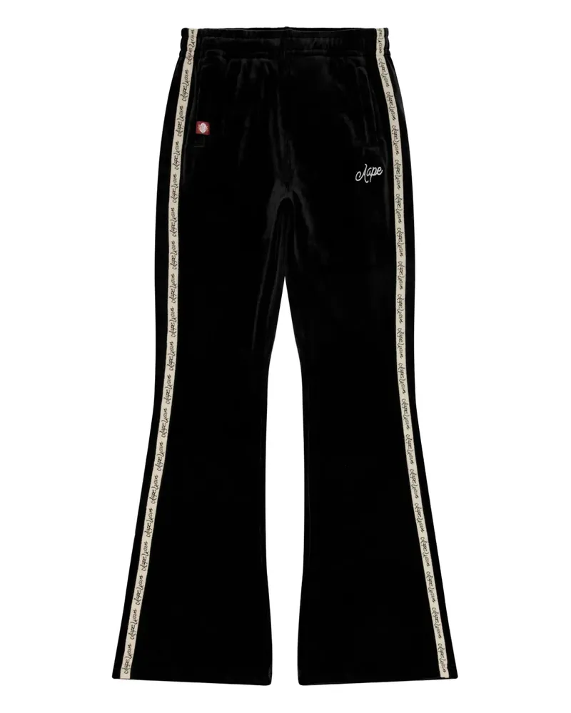 BAPE Hose mit Logo-Stickerei - Schwarz Schwarz