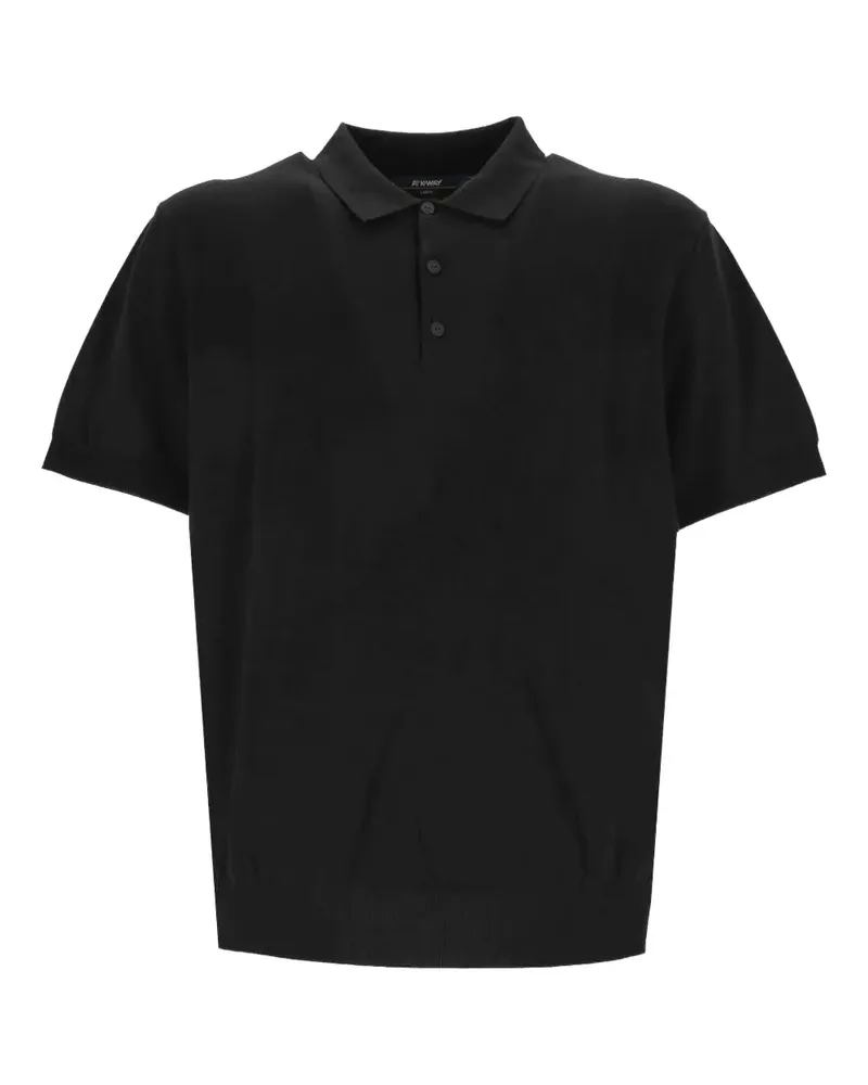 K-Way Poloshirt mit kurzen Ärmeln - Schwarz Schwarz
