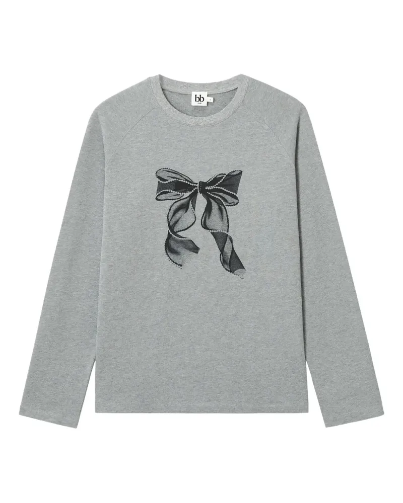 b+ab Hemd mit Print - Grau Grau