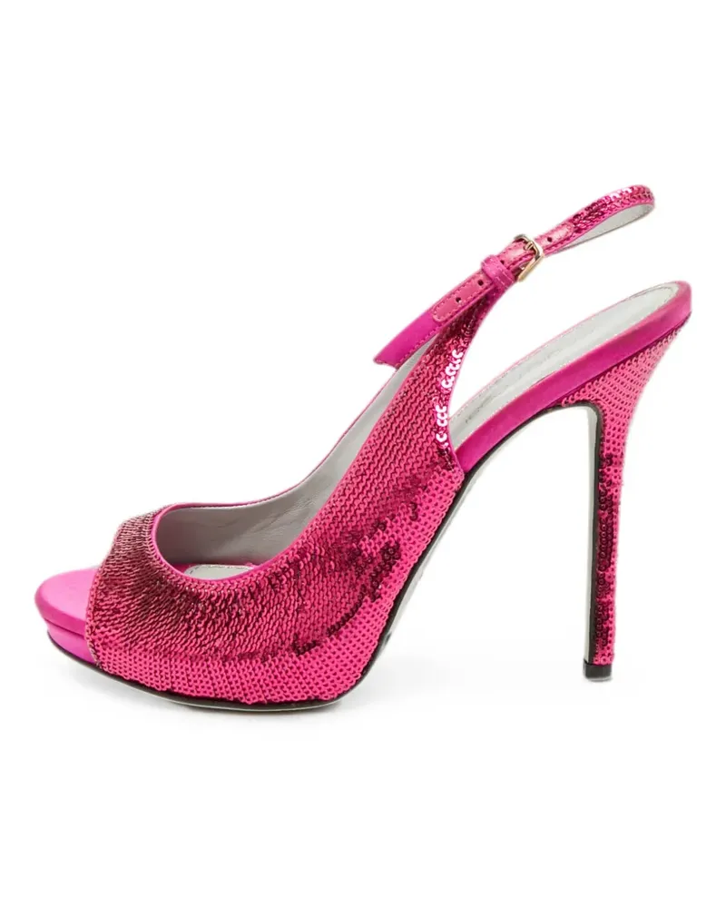 Sergio Rossi peep-toe sandals - Rosa Rosa