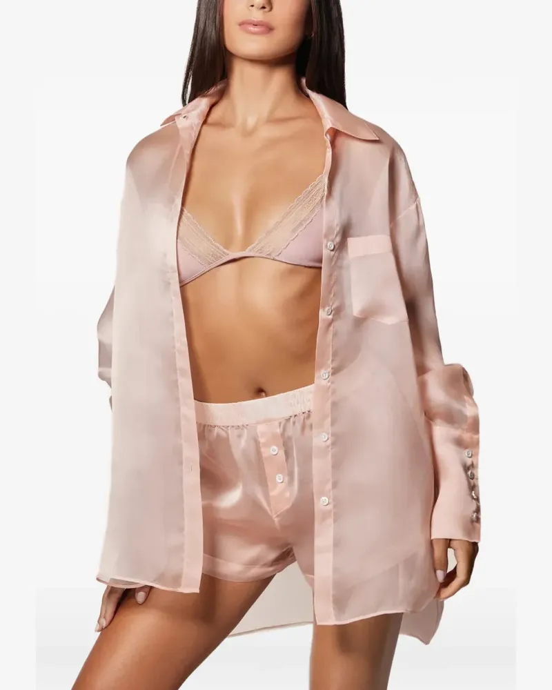 Kiki De Montparnasse Organza long sleeve shirt - Rosa Rosa