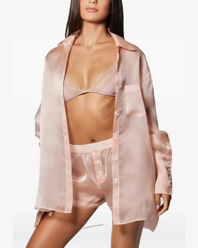 Kiki De Montparnasse Organza long sleeve shirt - Rosa Rosa