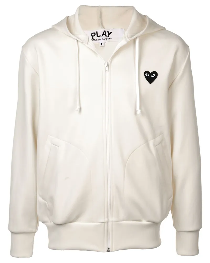 Comme des Garçons Kapuzenjacke mit Herzmotiv - Nude Nude