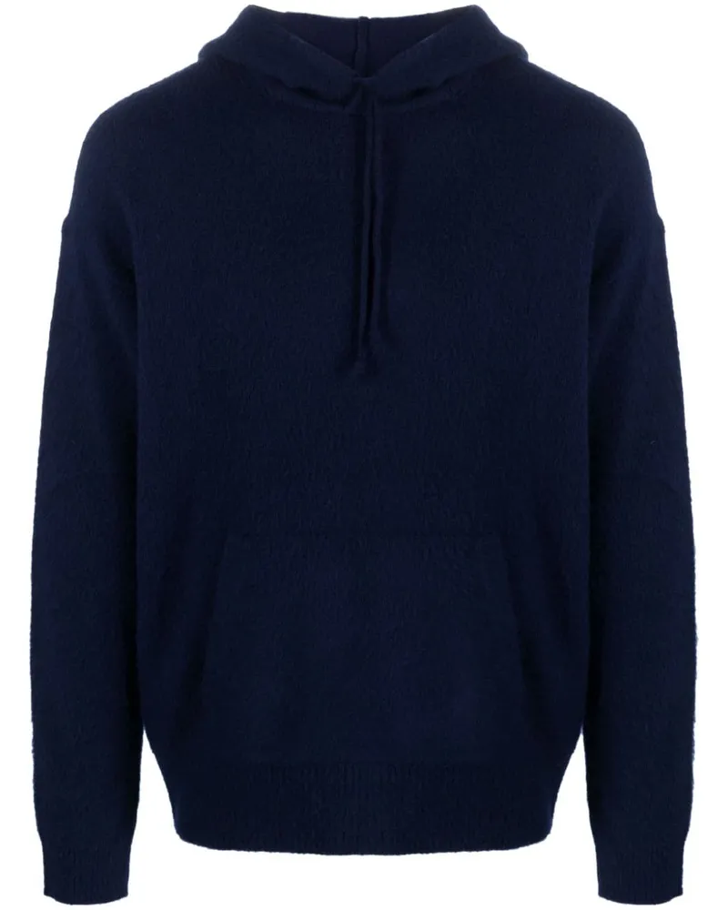 Ralph Lauren Gestrickter Hoodie Blau