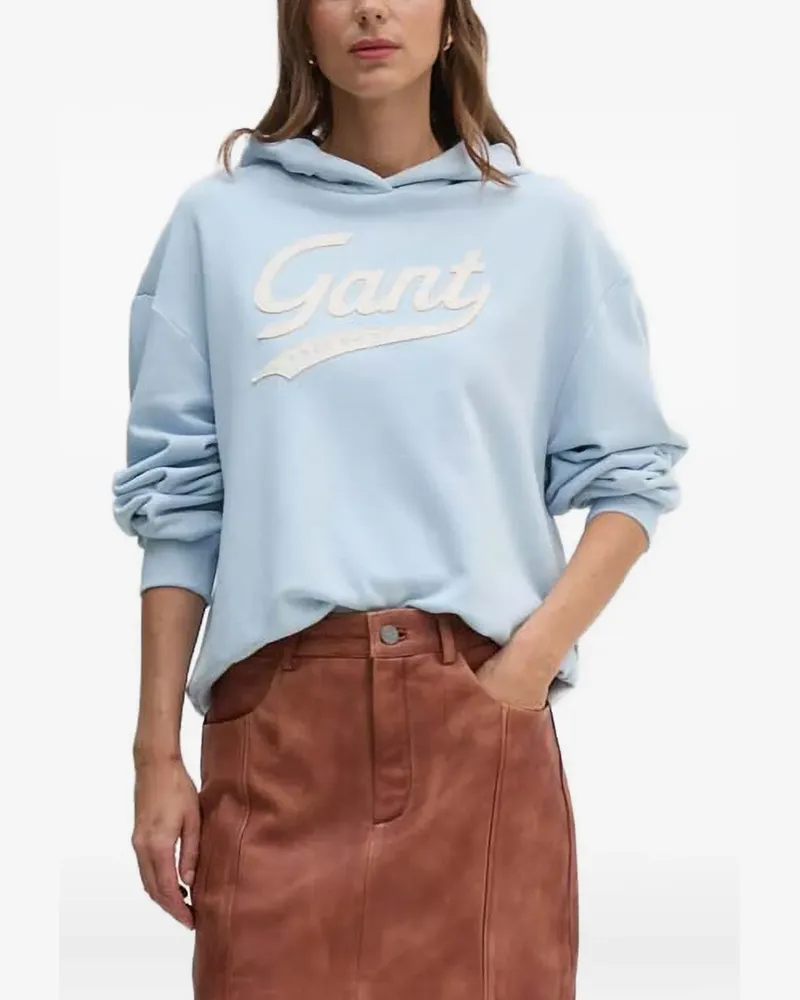 Gant Hoodie mit Logo - Blau Blau