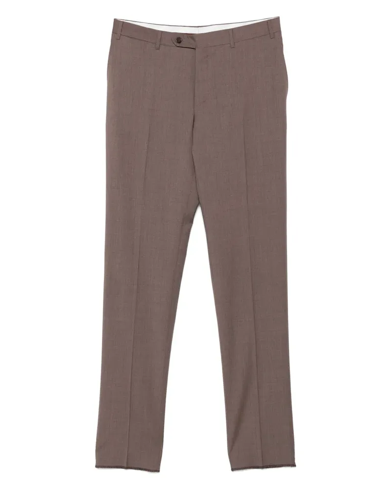 Canali Klassische Hose - Braun Braun