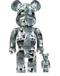 Medicom Toy Riot Cop BE@RBRICK 100% und 400% Figuren-Set Grau