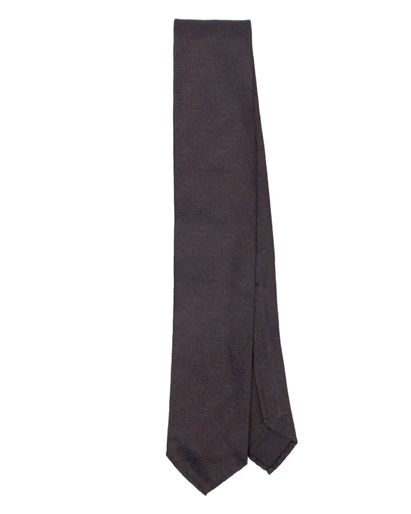 LARDINI Krawatte mit Jacquardmuster - Blau Blau