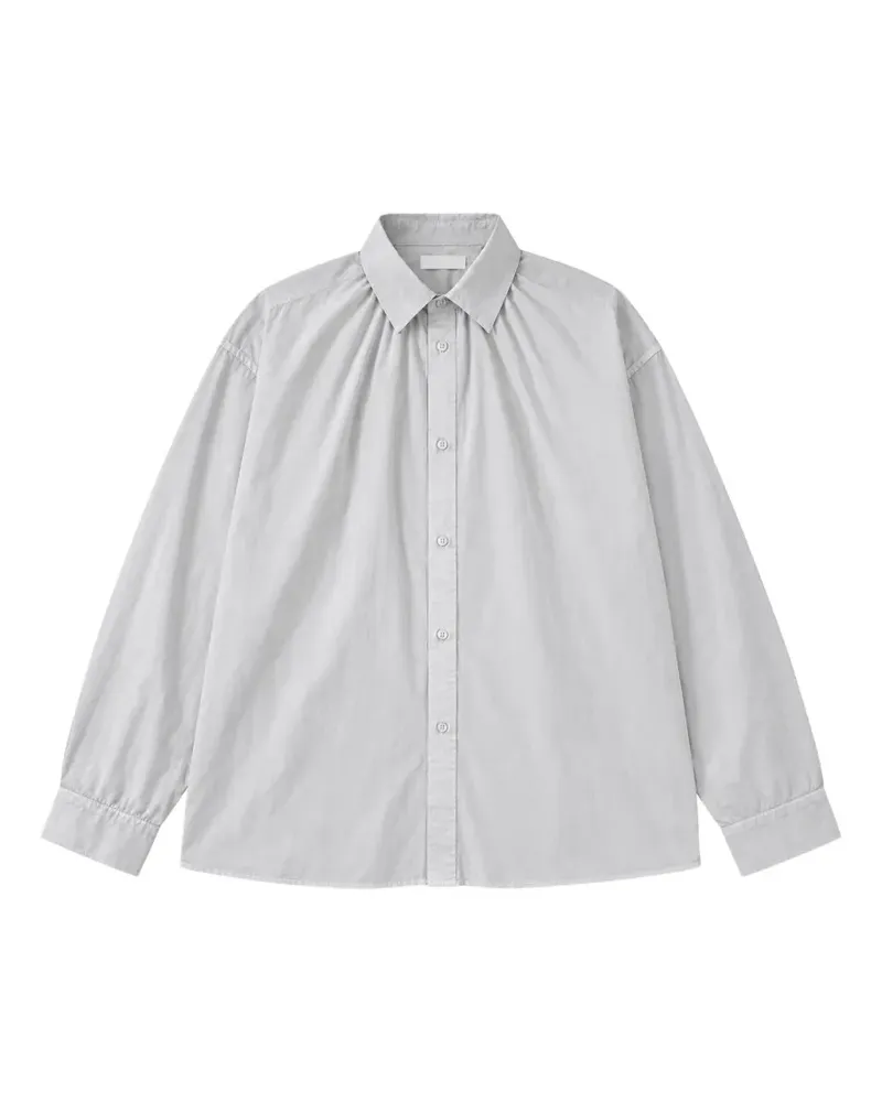 AMOMENTO shirred-neck shirt - Weiß Weiß
