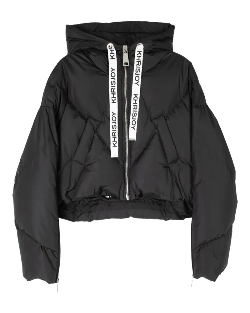 KHRISJOY iconic hooded jacket - Schwarz Schwarz