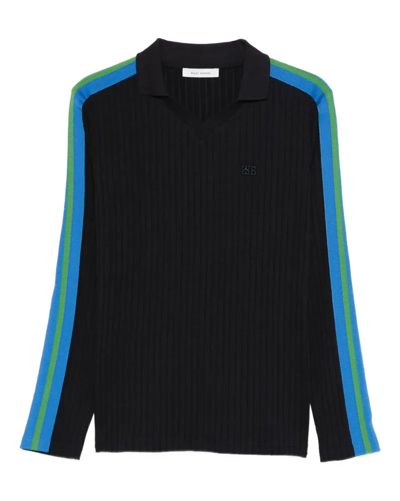 Wales Bonner Oberteil mit Streifendetail - Blau Blau