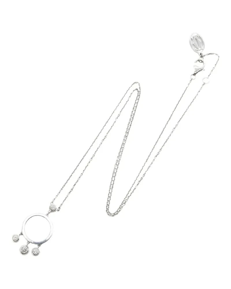 Cartier 2010s Diamant Legend Halskette mit Diamant - Silber Silber
