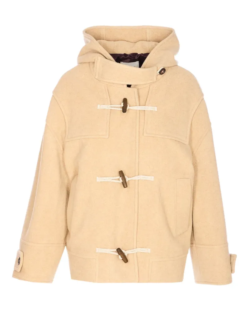 CIRCOLO 1901 hooded toggle jacket - Nude Nude