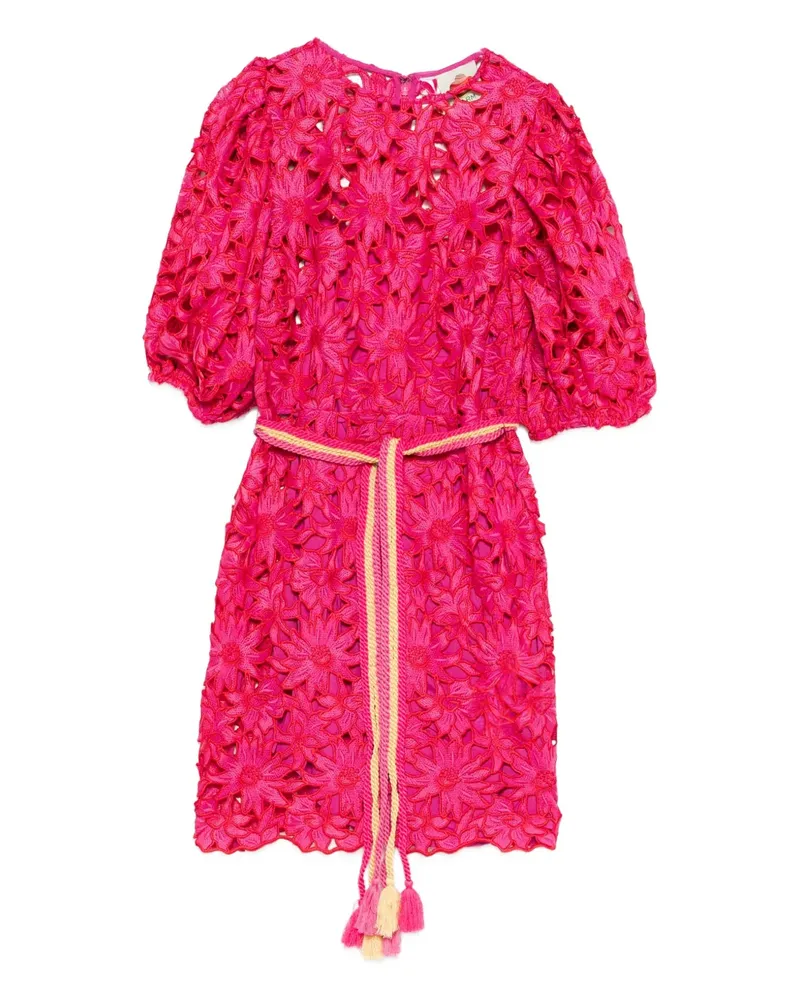 FARM Rio Midikleid mit Gürtel - Rosa Rosa