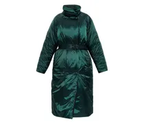 Steppjacke mit Gürtel - Grün