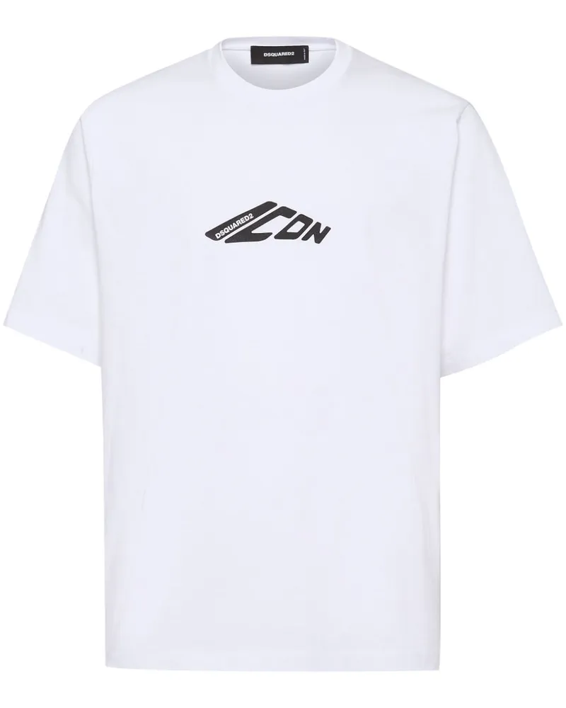 Dsquared2 T-Shirt mit "Icon"-Print - Weiß Weiß