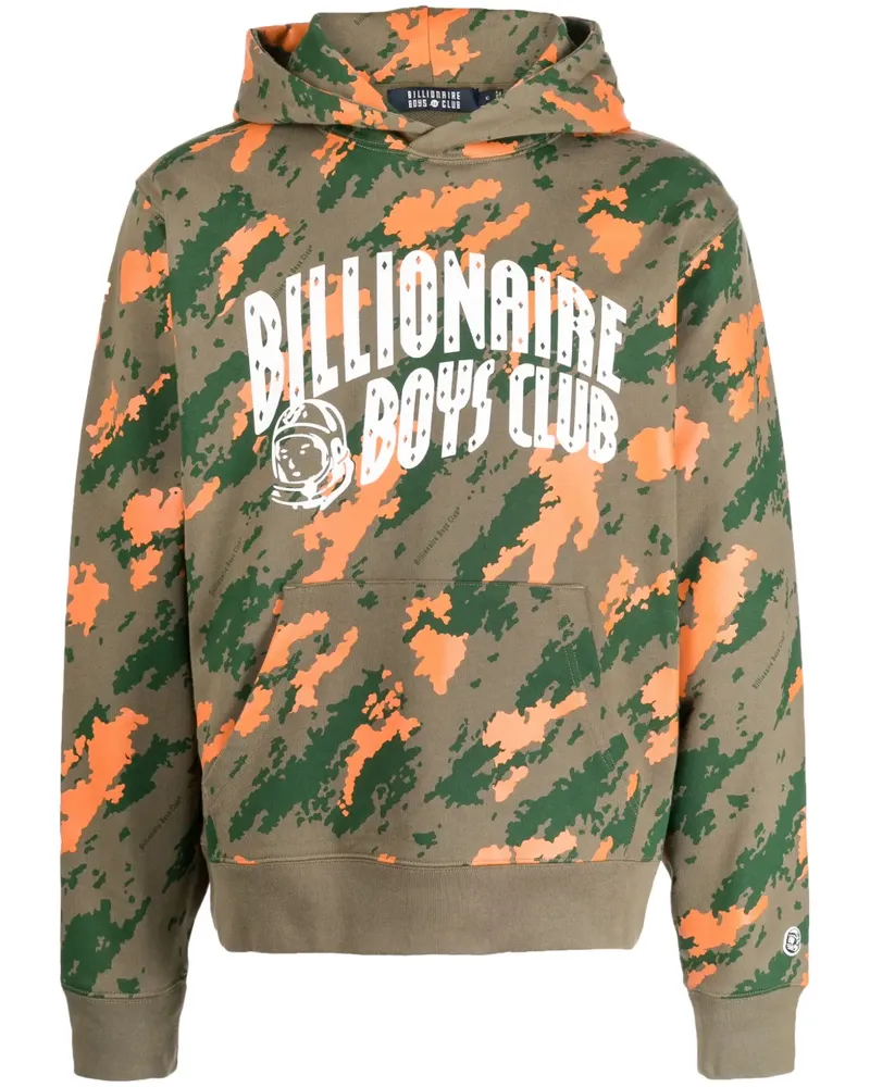 Billionaire Boys Club Hoodie mit Camouflage-Print - Grün Grün