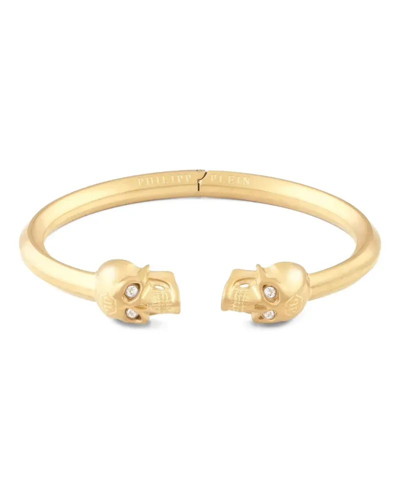 Philipp Plein Armband mit Totenköpfen - Gold Gold