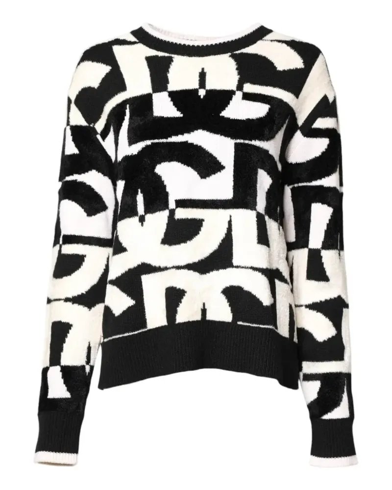 Dolce & Gabbana Pullover mit Logo-Muster - Schwarz Schwarz