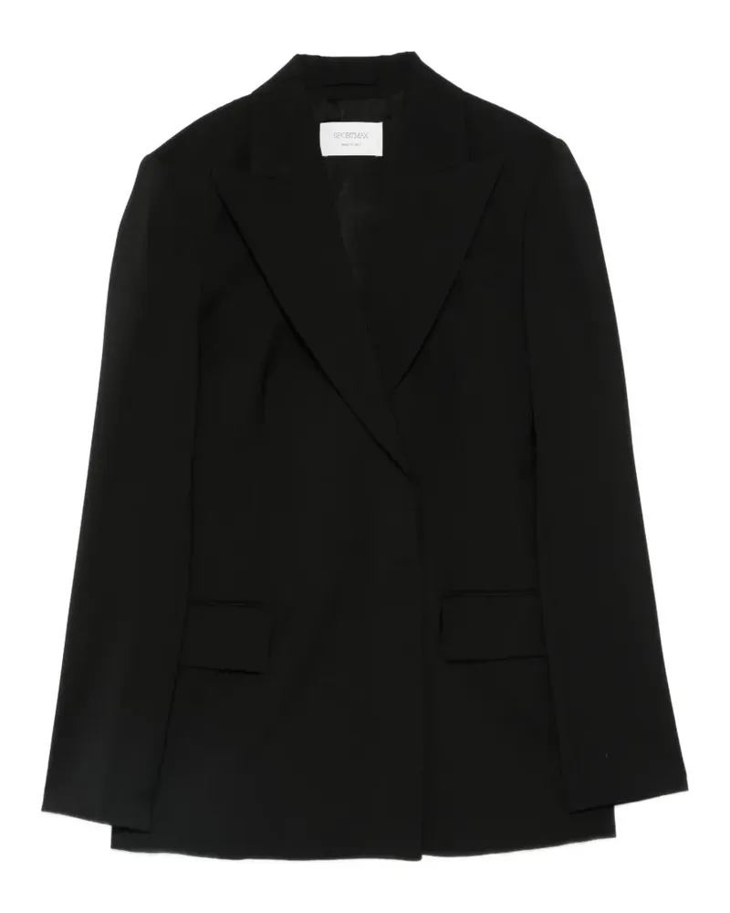 SPORTMAX Blazer mit steigendem Revers - Schwarz Schwarz