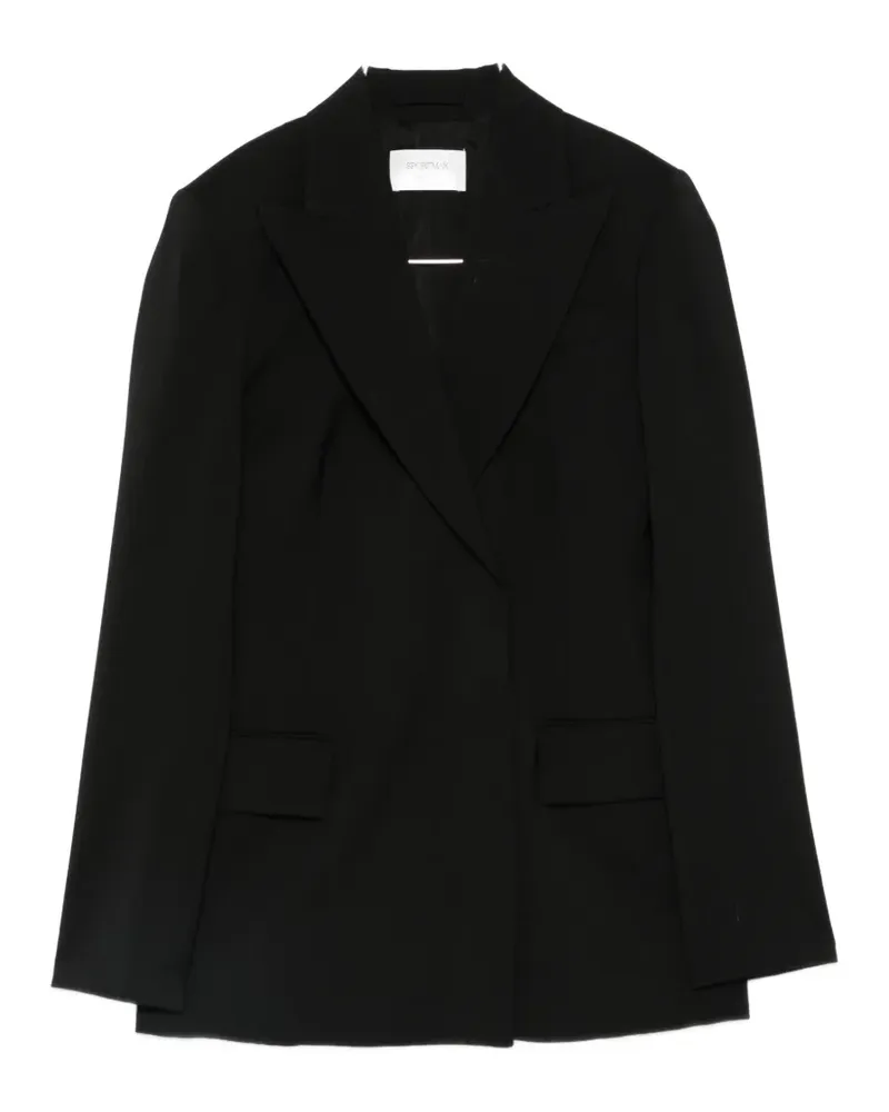 SPORTMAX Blazer mit steigendem Revers - Schwarz Schwarz