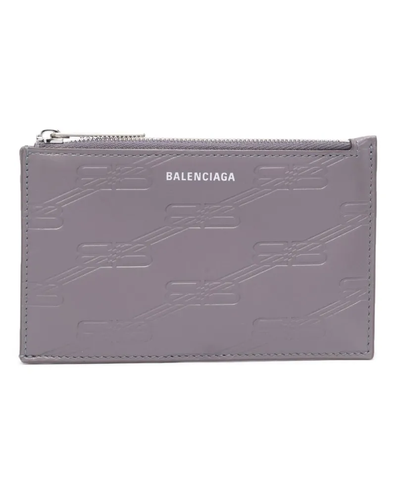 Balenciaga Kartenetui mit BB-Prägung - Grau Grau