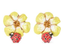 Ladybug Flower Ohrringe