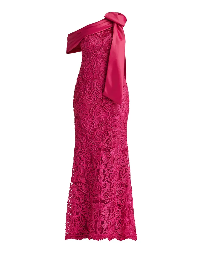 Tadashi Shoji Asymmetrisches Maxikleid - Rosa Rosa