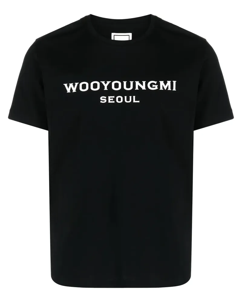 Wooyoungmi T-Shirt mit Logo-Print - Schwarz Schwarz