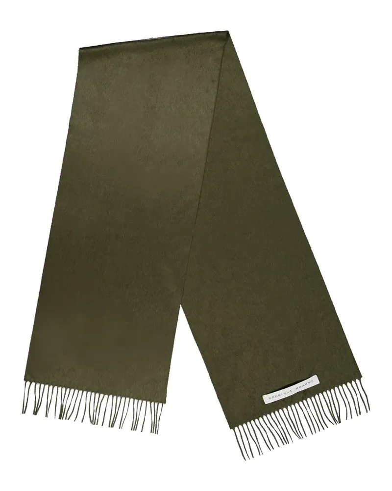 Gabriela Hearst Blaine brushed scarf - Grün Grün