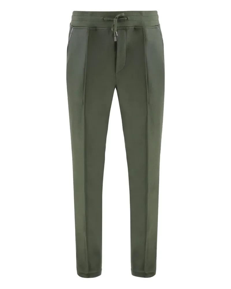 MOORER pleated drawstring trousers - Grün Grün