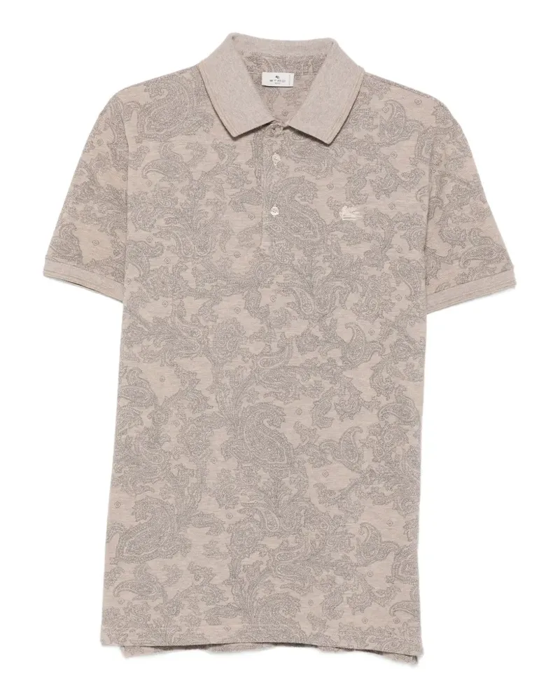 Etro Poloshirt mit Paisley-Print - Nude Nude