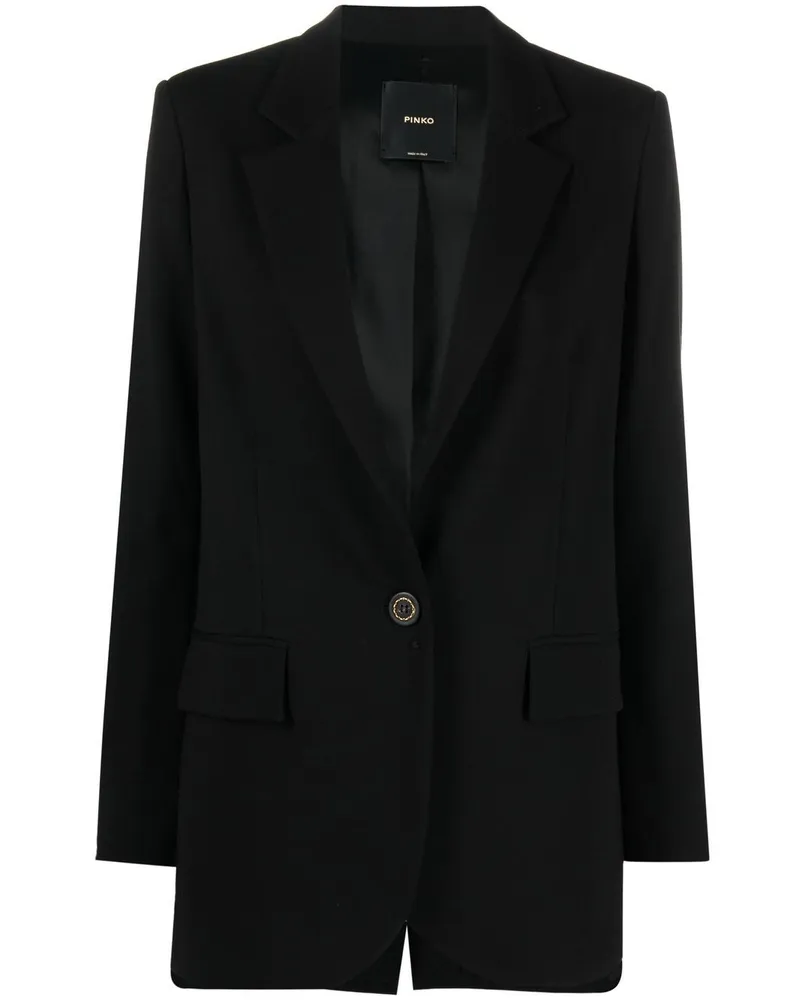 Pinko Schmaler Blazer Schwarz