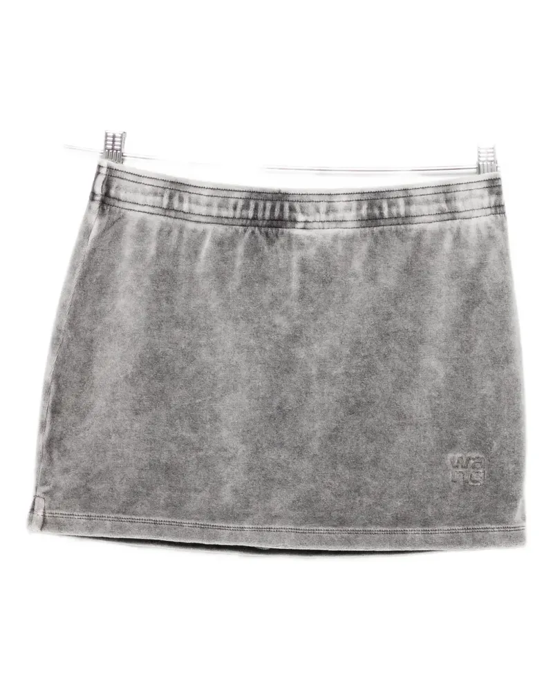 Alexander Wang embossed logo mini skirt - Grau Grau