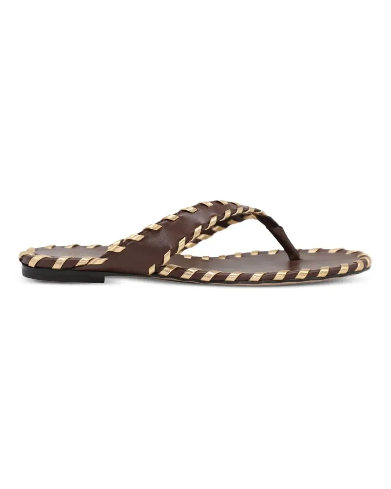 Gianvito Rossi braided leather sandals - Braun Braun